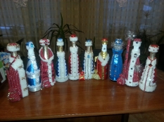 Нарядные бутылки